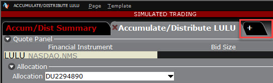 Creating a multiple algo order in TWS. 